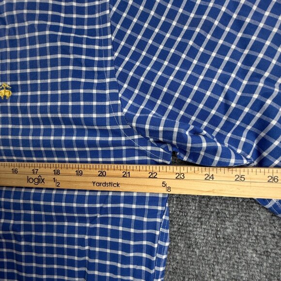 Blue Checkered Men's Shirt - Picture 6 of 15